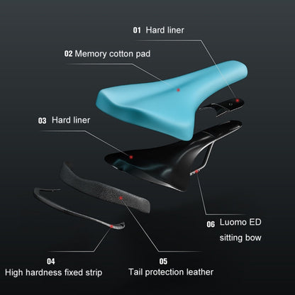 ENLEE ZD-B834 Bicycle Cushion Saddle Mountain Bike Shock Absorbing Seat, Style: Beauty by ENLEE