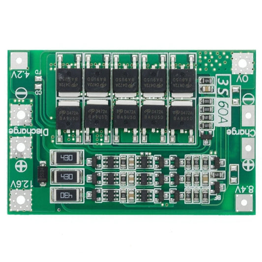 3S 11.1V 12.6V 60A 18650 Li-Ion Battery Charger Protection Board(Balanced) - Sensor Module by buy2fix | Online Shopping UK | buy2fix