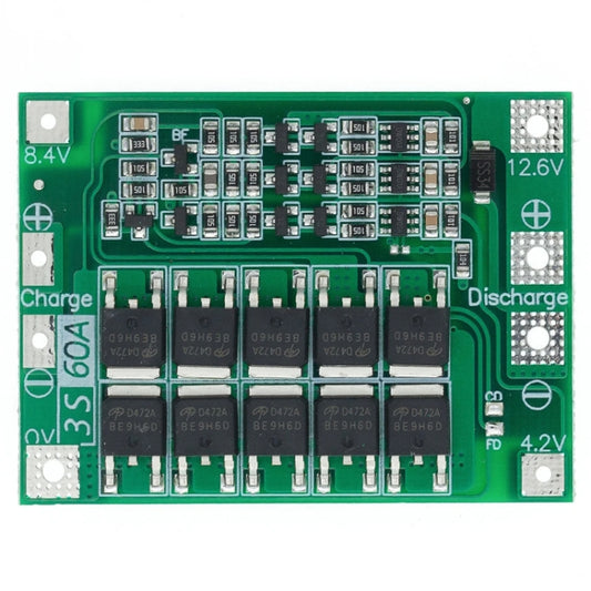 3S 11.1V 12.6V 60A 18650 Li-Ion Battery Charger Protection Board(Enhanced) - Sensor Module by buy2fix | Online Shopping UK | buy2fix