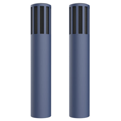 For Teslamic Microphone 1pair Silicone Protective Case Wireless Mic Cover(Midnight Blue) - Microphone by buy2fix | Online Shopping UK | buy2fix