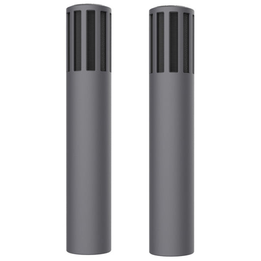 For Teslamic Microphone 1pair Silicone Protective Case Wireless Mic Cover(Advanced Gray) - Microphone by buy2fix | Online Shopping UK | buy2fix