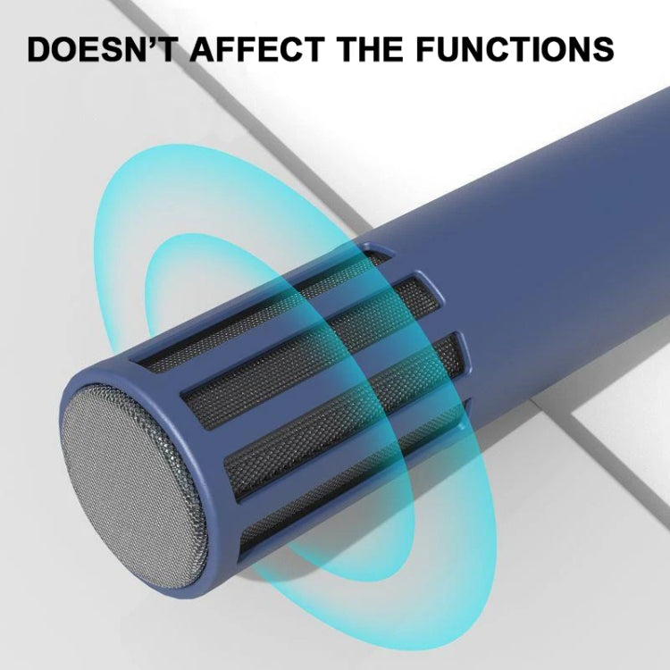 For Teslamic Microphone 1pair Silicone Protective Case Wireless Mic Cover(Midnight Blue) - Microphone by buy2fix | Online Shopping UK | buy2fix
