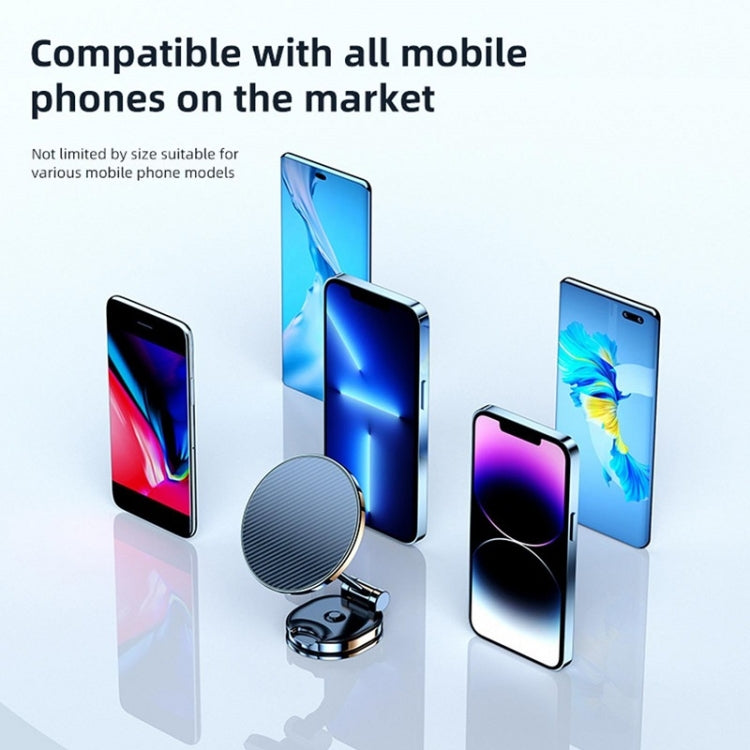 Magnetic Car Mobile Phone Adhesive Folding Navigation Holder(Black) by buy2fix