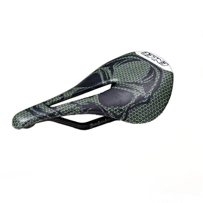 ENLEE E-ZD412 Bicycle Carbon Fiber Cushion Outdoor Riding Mountain Bike Saddle, Style: Skull by ENLEE