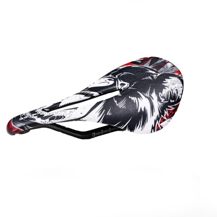 ENLEE E-ZD412 Bicycle Carbon Fiber Cushion Outdoor Riding Mountain Bike Saddle, Style: Devil by ENLEE