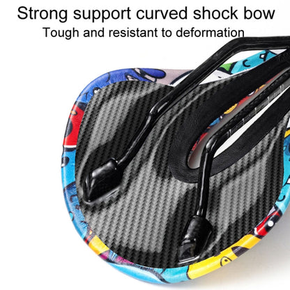ENLEE E-ZD412 Bicycle Carbon Fiber Cushion Outdoor Riding Mountain Bike Saddle, Style: Devil by ENLEE