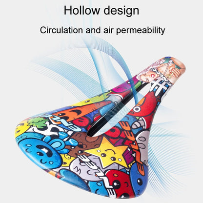 ENLEE E-ZD412 Bicycle Carbon Fiber Cushion Outdoor Riding Mountain Bike Saddle, Style: Devil by ENLEE