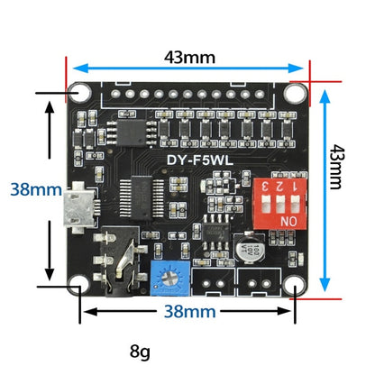 5W MP3 Voice Playback Control 32M Storage Custom Audio Module - Breadboard / Amplifier Board by buy2fix | Online Shopping UK | buy2fix