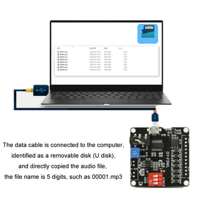 5W MP3 Voice Playback Control 32M Storage Custom Audio Module - Breadboard / Amplifier Board by buy2fix | Online Shopping UK | buy2fix