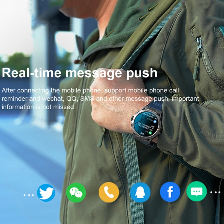 K62 1.43 Inch Waterproof Bluetooth Call Weather Music Smart Sports Watch, Color: Orange by buy2fix