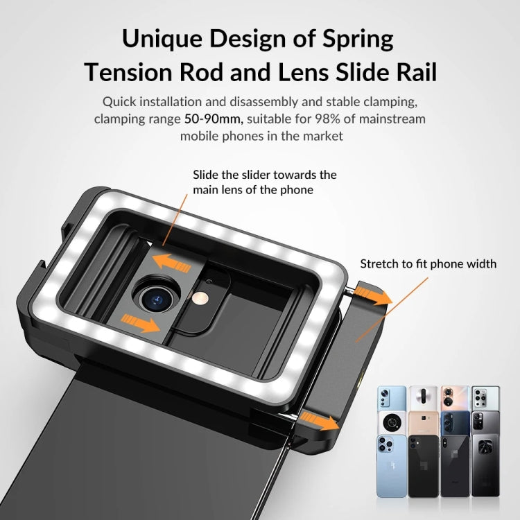 APEXEL  Multifunctional Fill Light Phone Clip With 1/4 Inch & M17 M37 Thread Tnterface APL-FL.23 - Selfie Light by APEXEL | Online Shopping UK | buy2fix
