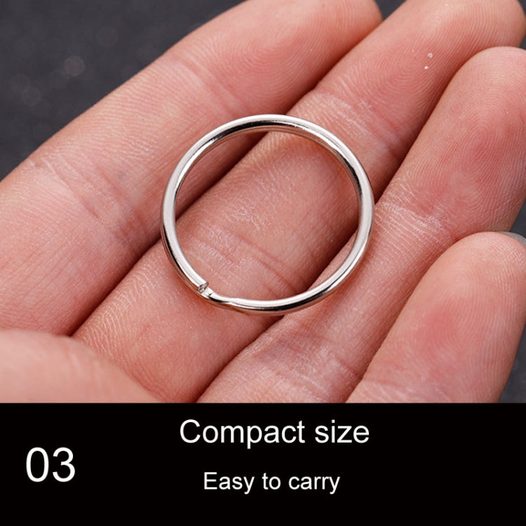 10pcs 1.5 X 25mm Key Holder Ring Metal Key Chain Charm Ring by buy2fix