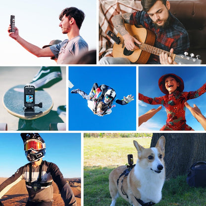 4K/30FPS 5G/2.4G HD Night Video Outdoor Waterproof Riding Record Thumb Camera, Spec: Battery White by buy2fix