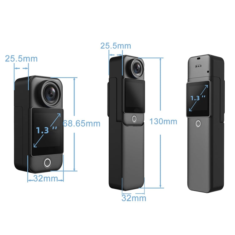4K/30FPS 5G/2.4G HD Night Video Outdoor Waterproof Riding Record Thumb Camera, Spec: Battery Black by buy2fix