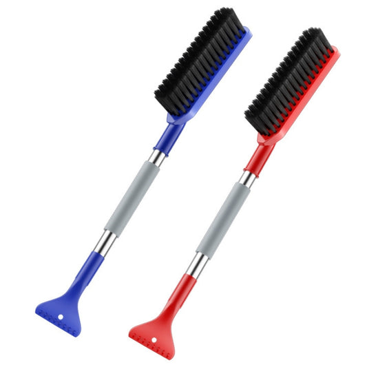 2 In 1 Car Snow Shovel Snow Blowing Brush Car Winter Snow Clearing Tools(Red) - Ice Scraper by buy2fix | Online Shopping UK | buy2fix
