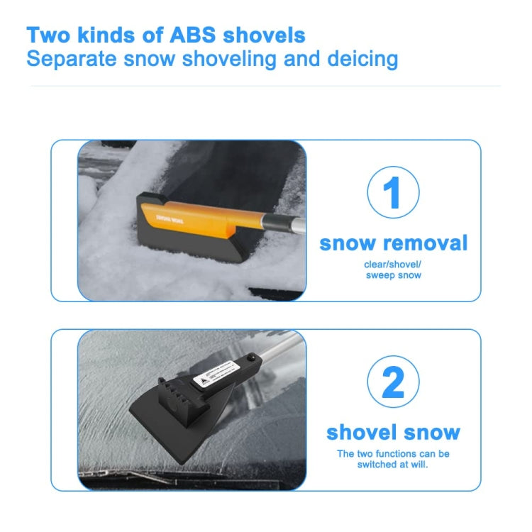 Car Multifunctional Telescopic Snow Shovel Glass Defrost De-icing Brush Winter Cleaning Tools, Spec: Ordinary - Ice Scraper by buy2fix | Online Shopping UK | buy2fix