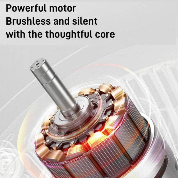 Desk Bladeless Humidification Electric Fan Six Gear Adjustable with LED Light Timing Function(White) by buy2fix