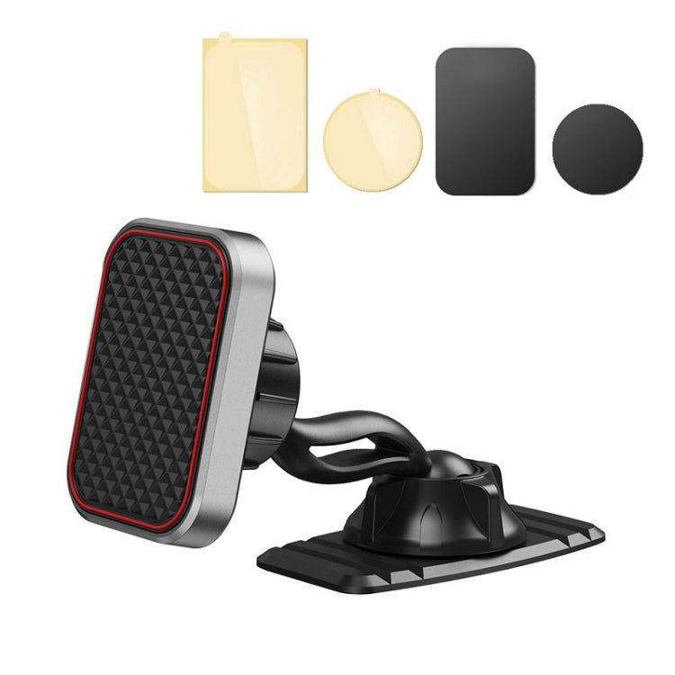 Double-headed 360 Degree Car Magnetic Mobile Phone Navigation Holder(Red) by buy2fix