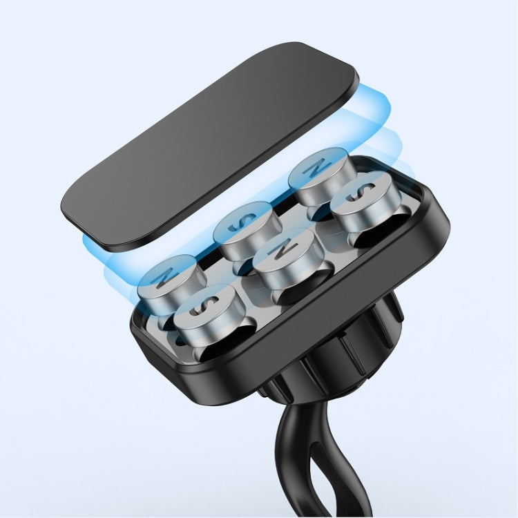 Double-headed 360 Degree Car Magnetic Mobile Phone Navigation Holder(Black) by buy2fix