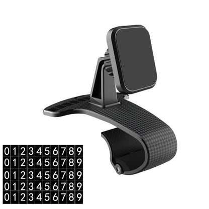Magnetic Mobile Phone Car Holder Dashboard Parking Number Plate(X1+C1 Black) by buy2fix