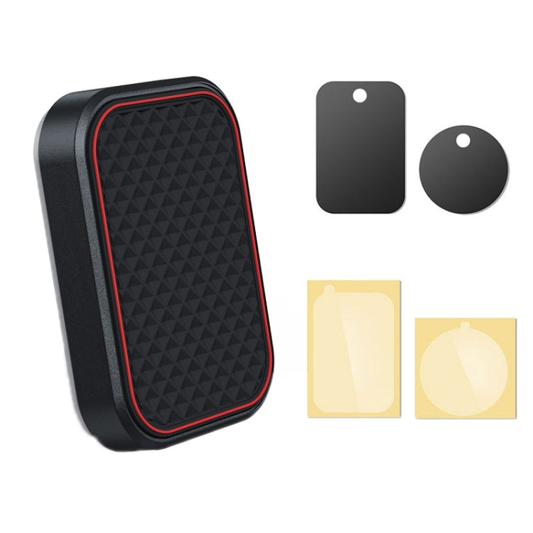 Flat Adhesive Magnetic Car Mobile Phone Navigation Holder(Red) by buy2fix