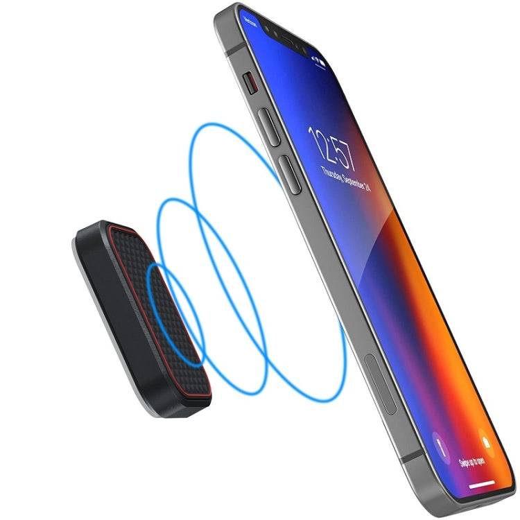 Flat Adhesive Magnetic Car Mobile Phone Navigation Holder(Red) by buy2fix