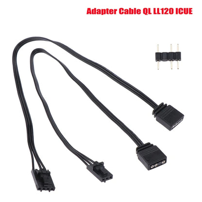 3Pin For Pirate Ship Controller Adapter Cable QL LL120 ICUE Divine Light Synchronization(25cm) - Cables & Connectors by buy2fix | Online Shopping UK | buy2fix