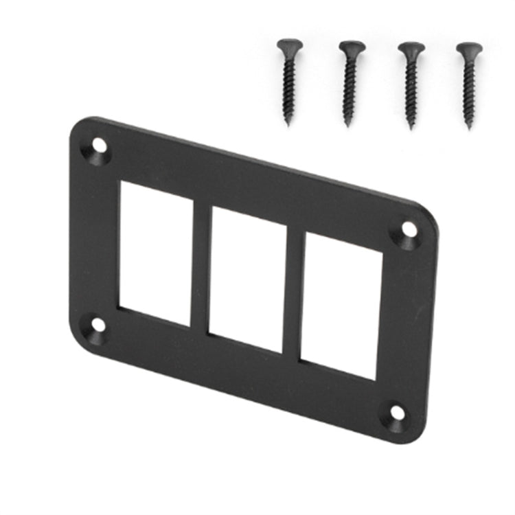 Road Aluminum Rocker Switch Panel Housing Bracket for Narva Type Boats Automotive Switch Parts, Specification: 3 Holes - Car Switches by buy2fix | Online Shopping UK | buy2fix