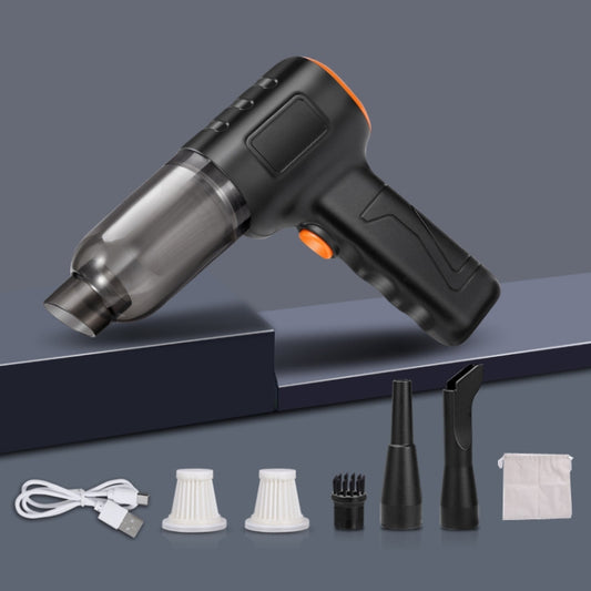 Car Vacuum Cleaner Large Suction Power Wireless Pump Inflatable Blower Handheld Small Vacuum Cleaner, Style: Brush 200W+2 Filters+Storage Bag (Black) - Vacuum Cleaner by buy2fix | Online Shopping UK | buy2fix