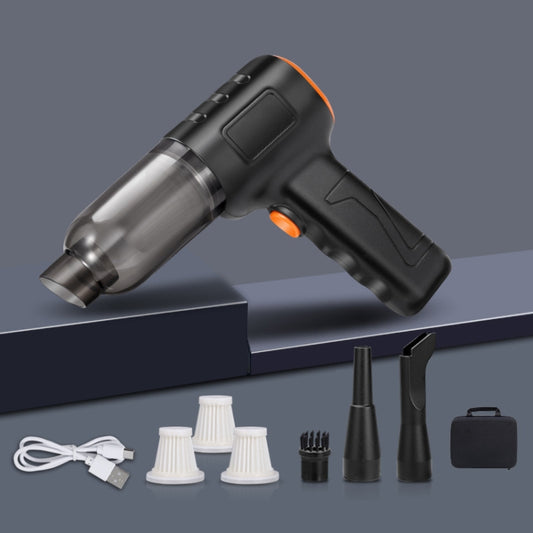 Car Vacuum Cleaner Large Suction Power Wireless Pump Inflatable Blower Handheld Small Vacuum Cleaner, Style: Brush 200W+3 Filters+Air Bag (Black) - Vacuum Cleaner by buy2fix | Online Shopping UK | buy2fix