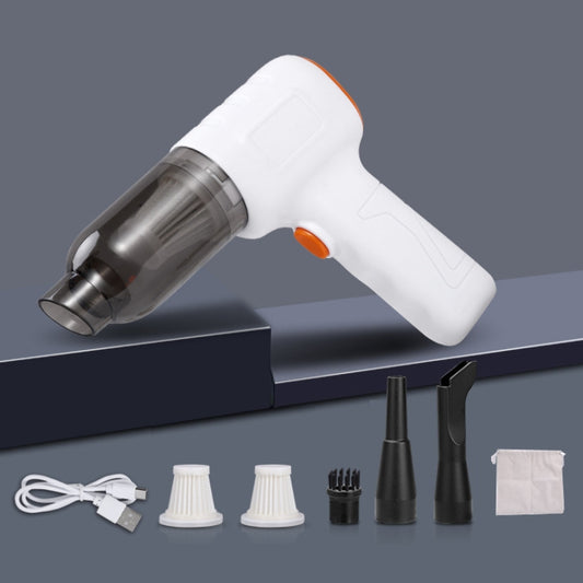 Car Vacuum Cleaner Large Suction Power Wireless Pump Inflatable Blower Handheld Small Vacuum Cleaner, Style: Brushless 260W+2 Filters+Storage Bag (White) - Vacuum Cleaner by buy2fix | Online Shopping UK | buy2fix