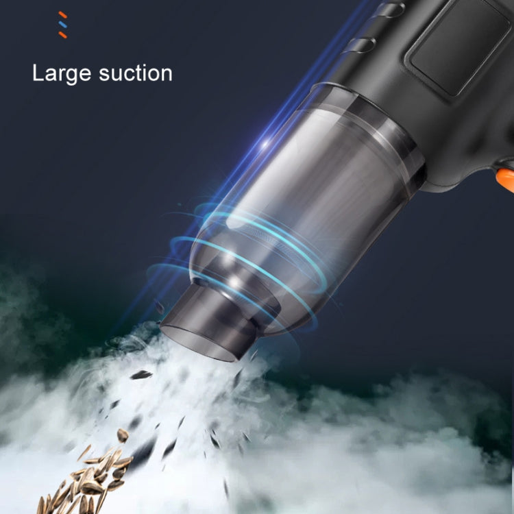Car Vacuum Cleaner Large Suction Power Wireless Pump Inflatable Blower Handheld Small Vacuum Cleaner, Style: Brush 200W+3 Filters+Air Bag (Black) - Vacuum Cleaner by buy2fix | Online Shopping UK | buy2fix