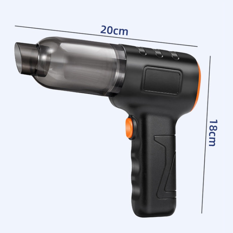 Car Vacuum Cleaner Large Suction Power Wireless Pump Inflatable Blower Handheld Small Vacuum Cleaner, Style: Brush 200W+2 Filters+Storage Bag (White) - Vacuum Cleaner by buy2fix | Online Shopping UK | buy2fix