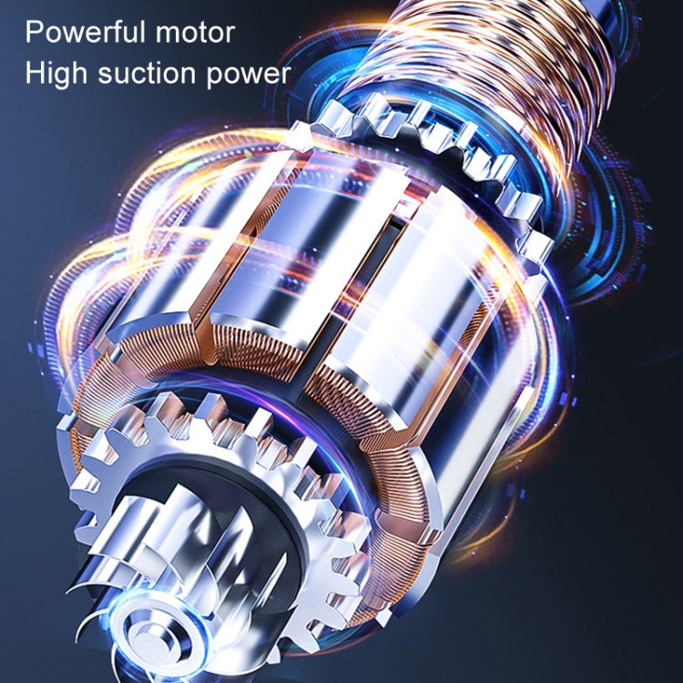 Car Vacuum Cleaner Large Suction Power Wireless Pump Inflatable Blower Handheld Small Vacuum Cleaner, Style: Brush 200W+2 Filters+Storage Bag (White) - Vacuum Cleaner by buy2fix | Online Shopping UK | buy2fix