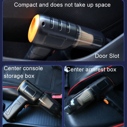 Car Vacuum Cleaner Large Suction Power Wireless Pump Inflatable Blower Handheld Small Vacuum Cleaner, Style: Brush 200W+3 Filters+Air Bag (Black) - Vacuum Cleaner by buy2fix | Online Shopping UK | buy2fix
