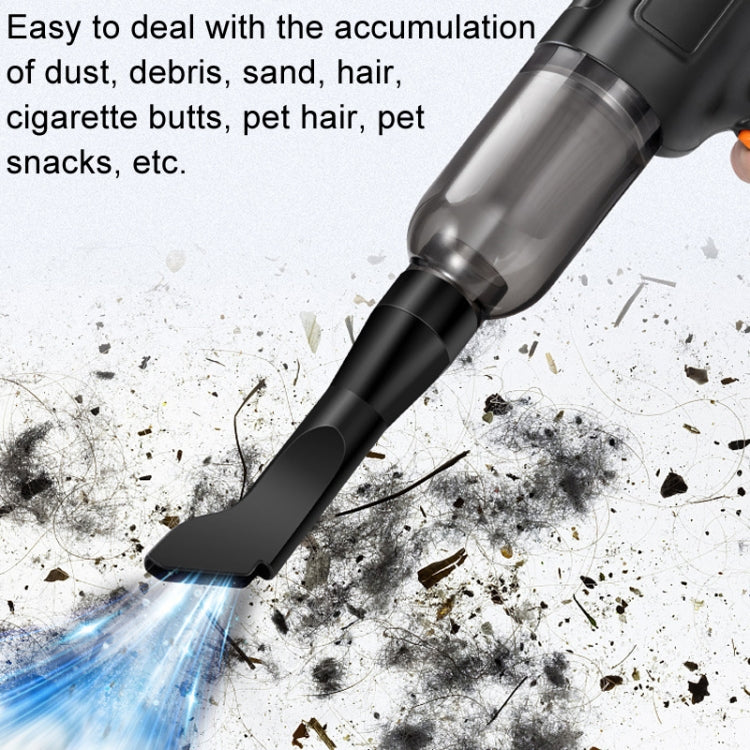 Car Vacuum Cleaner Large Suction Power Wireless Pump Inflatable Blower Handheld Small Vacuum Cleaner, Style: Brush 200W+3 Filters+Air Bag (Black) - Vacuum Cleaner by buy2fix | Online Shopping UK | buy2fix