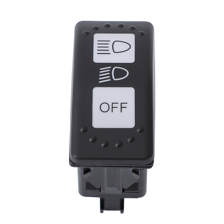 12V Car Modified Far Near Light Self-Locking Waterproof Switch(Black) - Car Switches by buy2fix | Online Shopping UK | buy2fix