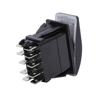 12V Car Modified Far Near Light Self-Locking Waterproof Switch(Black) - Car Switches by buy2fix | Online Shopping UK | buy2fix