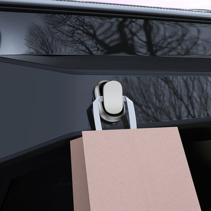 2pcs/set Car Adhesive Multifunctional Invisible Hook(Metal Gray) by buy2fix