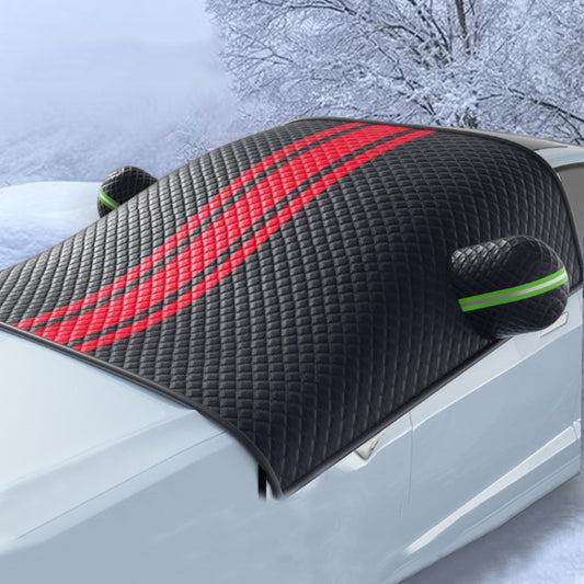 Car Front Windshield Snow and Anti-freeze Thickened Car Cover, Size: Black Red SUV - Window Foils & Solar Protection by buy2fix | Online Shopping UK | buy2fix