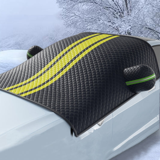 Car Front Windshield Snow and Anti-freeze Thickened Car Cover, Size: Black Yellow SUV - Window Foils & Solar Protection by buy2fix | Online Shopping UK | buy2fix