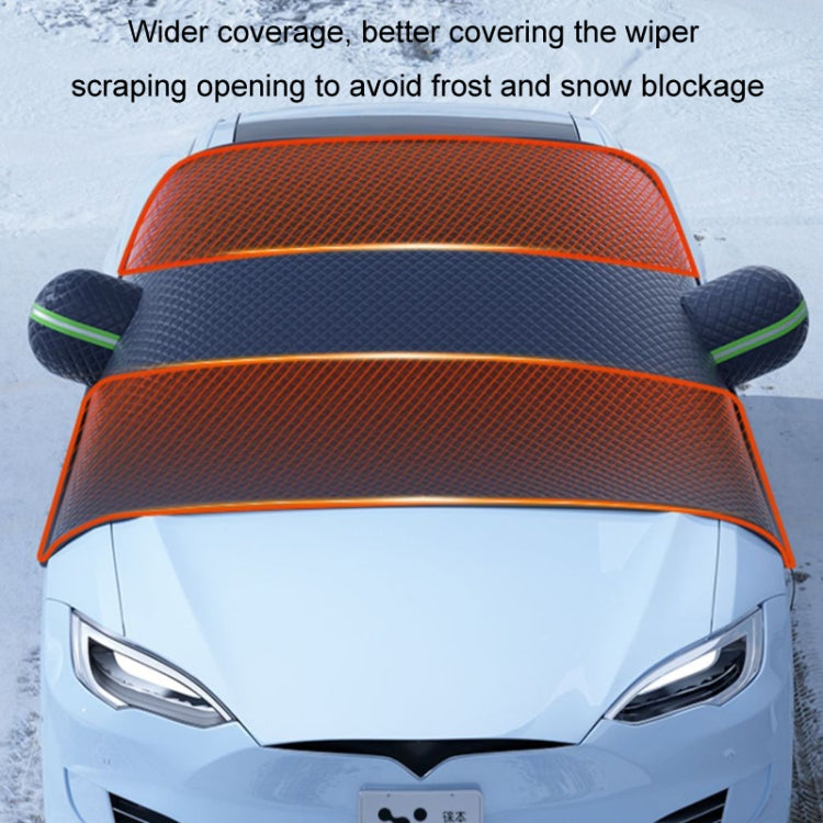 Car Front Windshield Snow and Anti-freeze Thickened Car Cover, Size: Black Red Sedan - Window Foils & Solar Protection by buy2fix | Online Shopping UK | buy2fix