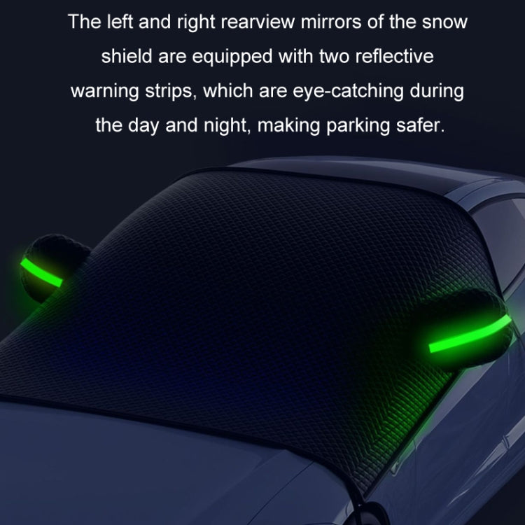 Car Front Windshield Snow and Anti-freeze Thickened Car Cover, Size: Black Red Sedan - Window Foils & Solar Protection by buy2fix | Online Shopping UK | buy2fix