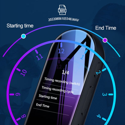 Q53 Ultra Long Standby Timer Voice Recorder HD Noise Canceling Recording Device, Size: 8GB(Black) by buy2fix