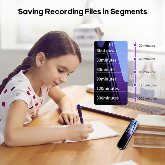 Q53 Ultra Long Standby Timer Voice Recorder HD Noise Canceling Recording Device, Size: 128GB(Black) - Recording Pen by buy2fix | Online Shopping UK | buy2fix