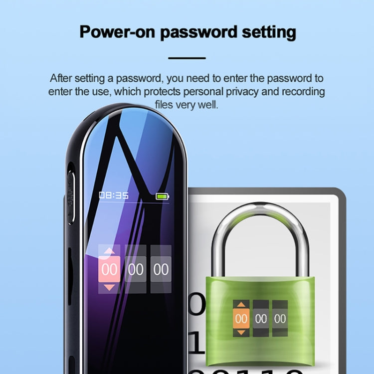 Q53 Ultra Long Standby Timer Voice Recorder HD Noise Canceling Recording Device, Size: 8GB(Black) by buy2fix