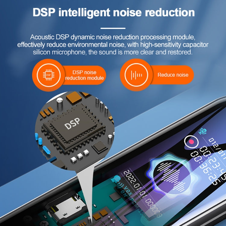 Q53 Ultra Long Standby Timer Voice Recorder HD Noise Canceling Recording Device, Size: 8GB(Black) by buy2fix