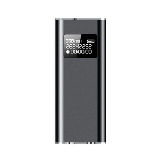 Q25 Intelligent Voice Recorder With Screen HD Noise Canceling Back Clip Voice Reporter, Size: 32GB(Black)