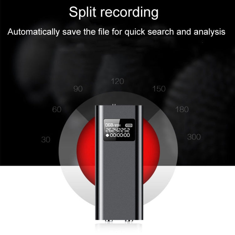 Q25 Intelligent Voice Recorder With Screen HD Noise Canceling Back Clip Voice Reporter, Size: 4GB(Black) by buy2fix