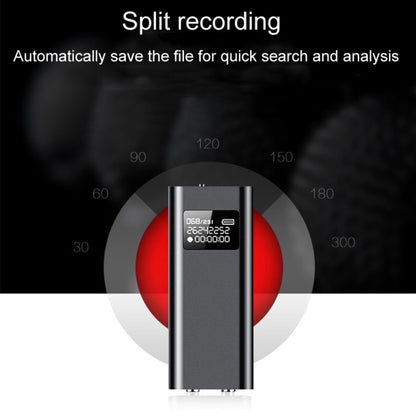 Q25 Intelligent Voice Recorder With Screen HD Noise Canceling Back Clip Voice Reporter, Size: 4GB(Black) by buy2fix